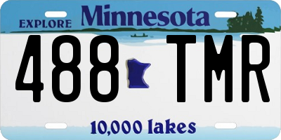 MN license plate 488TMR