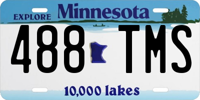 MN license plate 488TMS