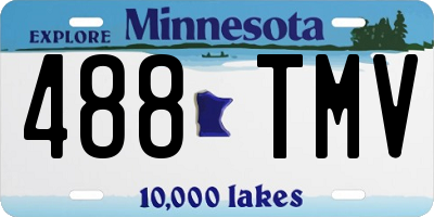 MN license plate 488TMV