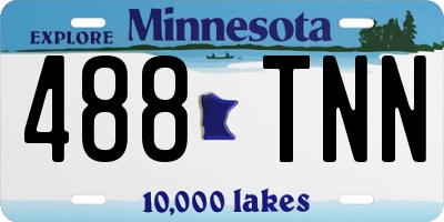 MN license plate 488TNN