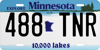 MN license plate 488TNR
