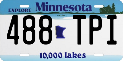 MN license plate 488TPI