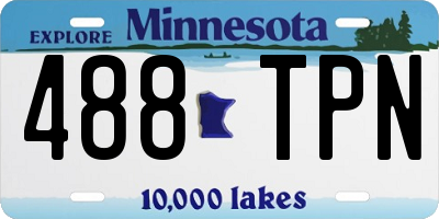 MN license plate 488TPN