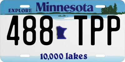 MN license plate 488TPP
