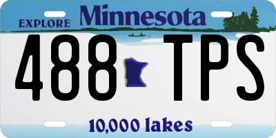 MN license plate 488TPS