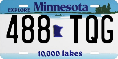 MN license plate 488TQG