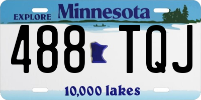 MN license plate 488TQJ