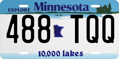 MN license plate 488TQQ
