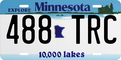 MN license plate 488TRC