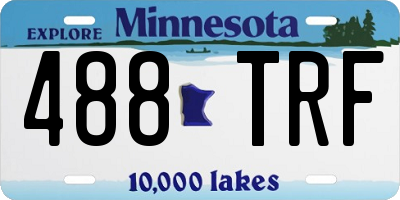 MN license plate 488TRF