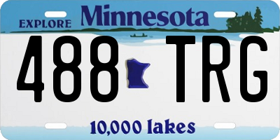 MN license plate 488TRG