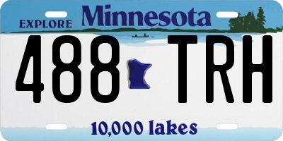 MN license plate 488TRH