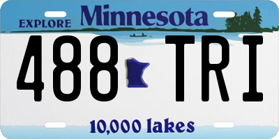 MN license plate 488TRI