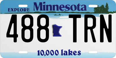 MN license plate 488TRN