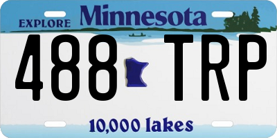 MN license plate 488TRP
