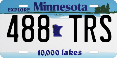 MN license plate 488TRS