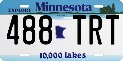 MN license plate 488TRT