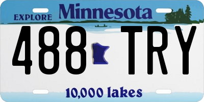 MN license plate 488TRY