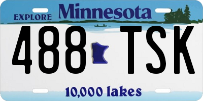 MN license plate 488TSK