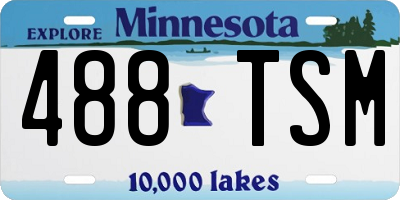 MN license plate 488TSM