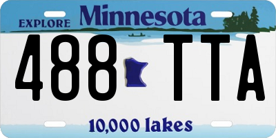 MN license plate 488TTA