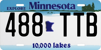 MN license plate 488TTB