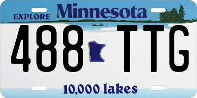 MN license plate 488TTG