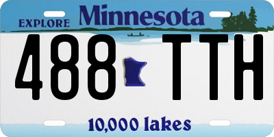 MN license plate 488TTH