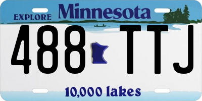 MN license plate 488TTJ