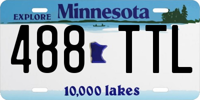 MN license plate 488TTL