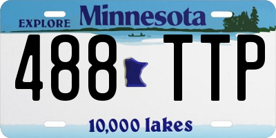 MN license plate 488TTP