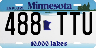 MN license plate 488TTU