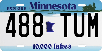 MN license plate 488TUM