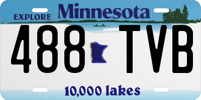 MN license plate 488TVB