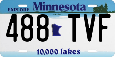 MN license plate 488TVF