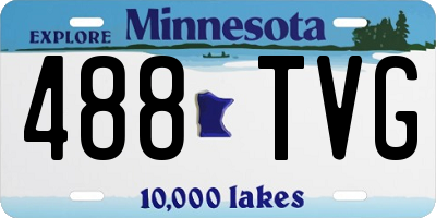 MN license plate 488TVG
