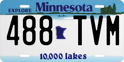 MN license plate 488TVM