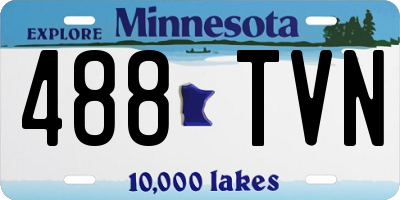 MN license plate 488TVN