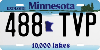 MN license plate 488TVP