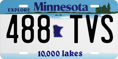 MN license plate 488TVS