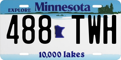 MN license plate 488TWH