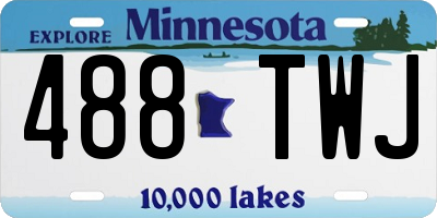 MN license plate 488TWJ