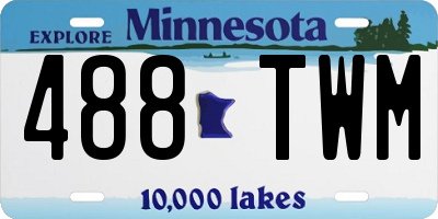 MN license plate 488TWM