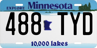 MN license plate 488TYD