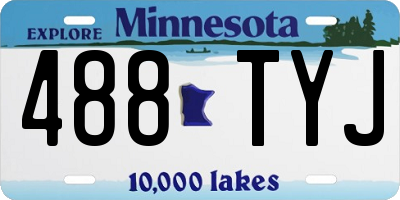 MN license plate 488TYJ