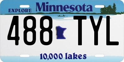 MN license plate 488TYL