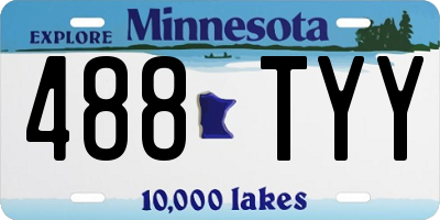 MN license plate 488TYY
