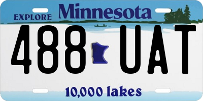 MN license plate 488UAT