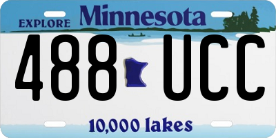 MN license plate 488UCC