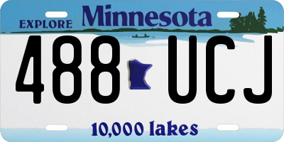 MN license plate 488UCJ